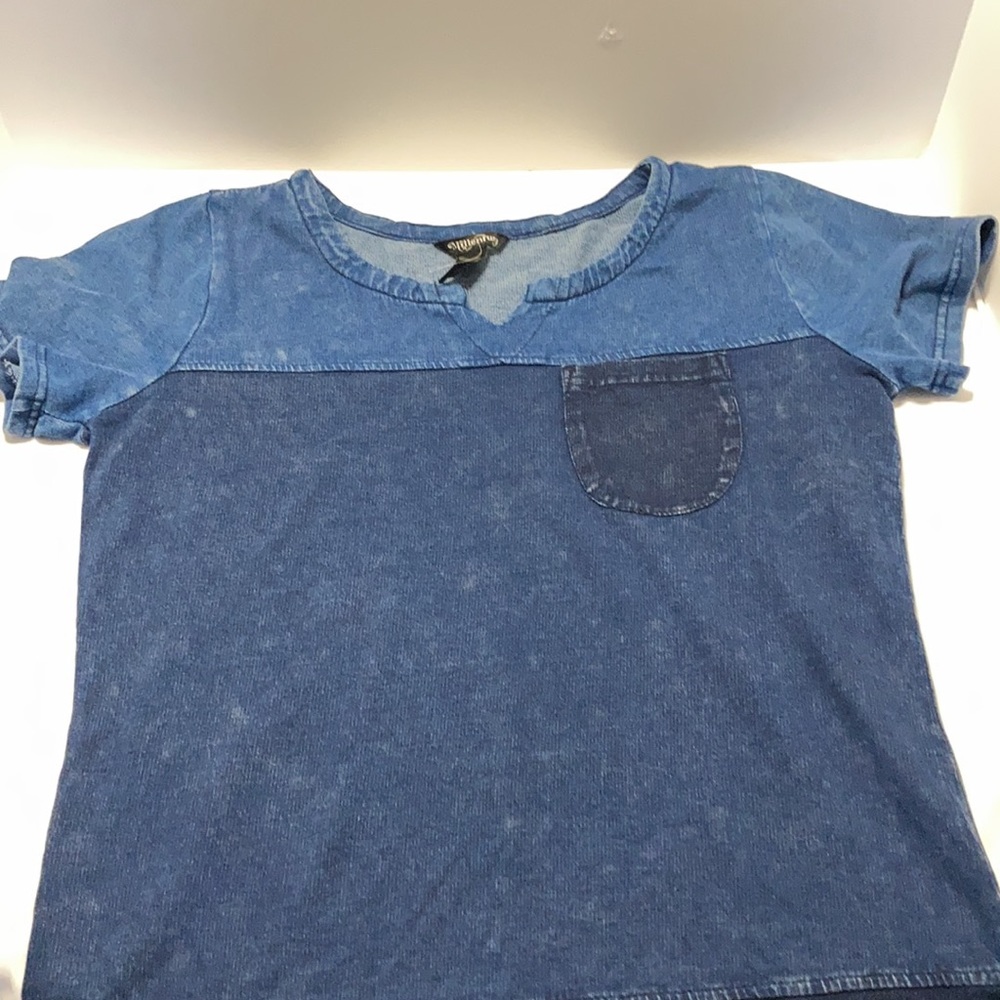 MIX DENIM DRESS - Picture 4 of 7